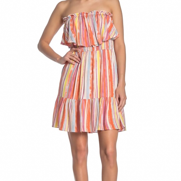 LUSH Color Block Stripe Dress - Medium - Picture 5 of 5